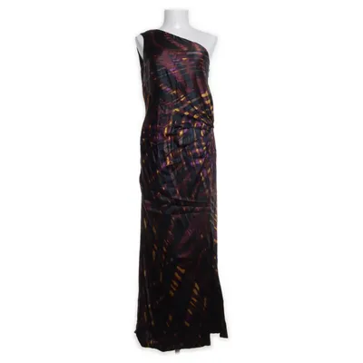 Maxikjole (Sort, Flerfarvet) fra Karen Millen Elastan, Polyester, Silke