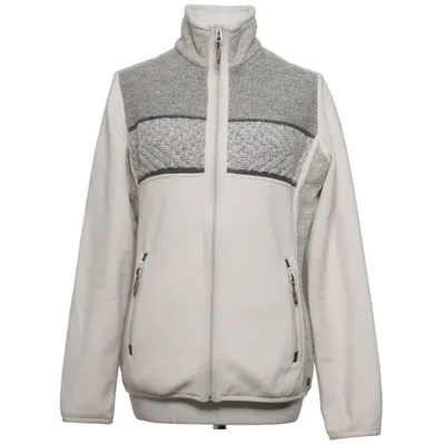 Fleecejacke (Weiß, Grau) von CMP Polyester, Viskose, Wolle