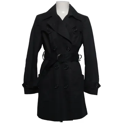 Trench-coat (Noir) de Three Seasons Coton, Polyuréthane, Viscose