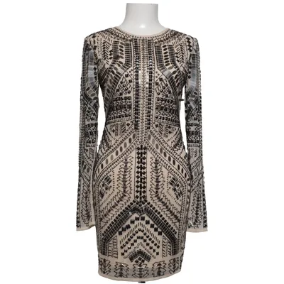 Cocktail dress (Beige, Black) from ASOS Polyester