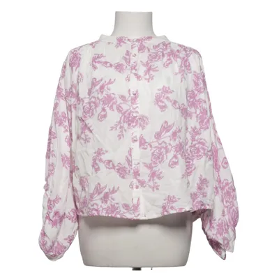 Blouse (Wit, Lila) van Anna + Nina Katoen