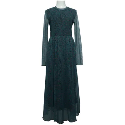 Maxi jurk (Blauw, Meerkleurig) van Moves Elastaan, Polyester