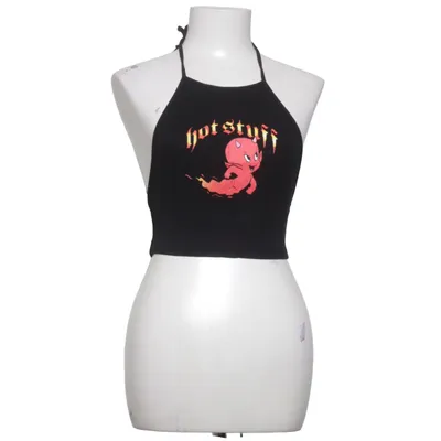 Halterneck top (Sort, Rød, Gul) fra Bershka