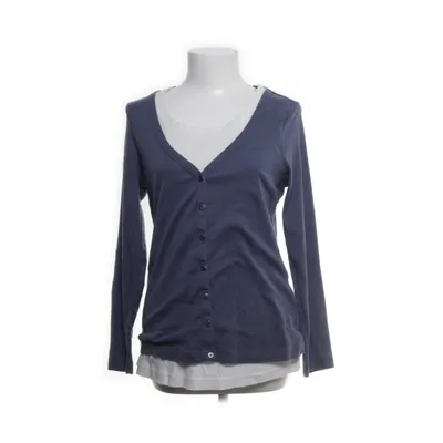 Cardigan (Blue, White) from Sheego Casual Cotton