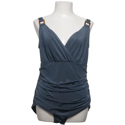 Maillot de bain une pièce (Bleu) de XLNT by KappAhl Élasthane, Polyester