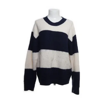 Tröja (Vit, Blå) från H&M Akryl, Elastan, Polyester, Ull