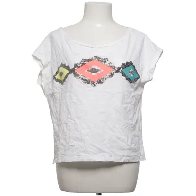 T-shirt (Wit, Meerkleurig) van Vintage Havana Katoen