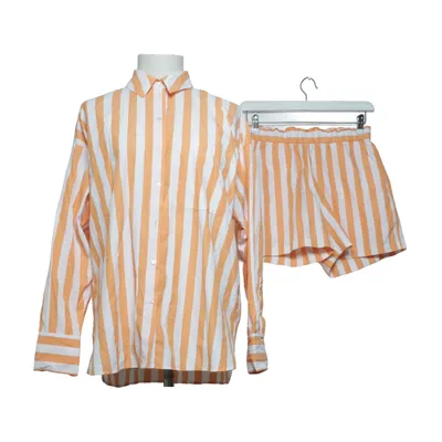 Set (Orange, White) from ADPT Cotton, Polyester