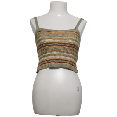 Crop top (Vert, Marron, Beige) de Pull & Bear Acrylique, Coton