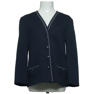 Cardigan (Blue) from Aspens Polyester, Wool