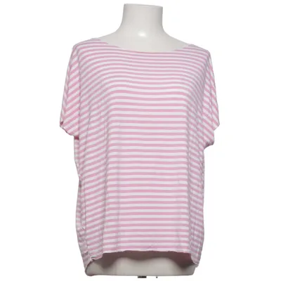 Top (Pink, Hvid) fra Sewn with Love Elastan, Viscose