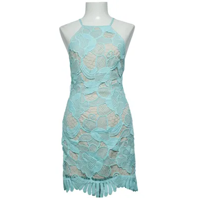 Cocktail dress (Blue, Beige) from Love Triangle Polyester
