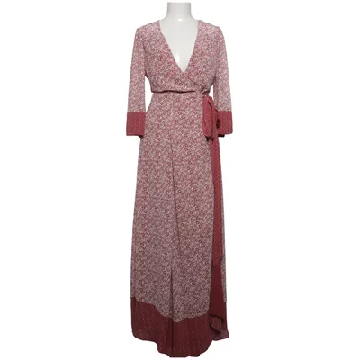 Wrap dress (Red, White) from Tularosa Polyester