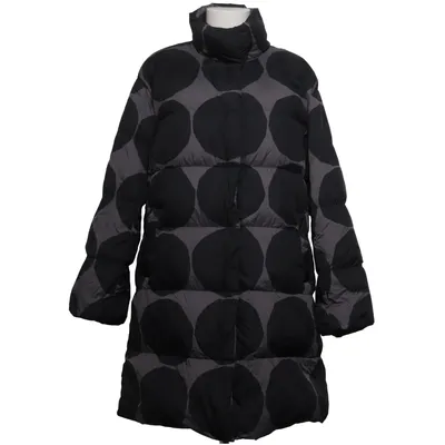 Doudoune longue (Noir, Gris) de Marimekko x Uniqlo Duvet, Plume, Polyamide
