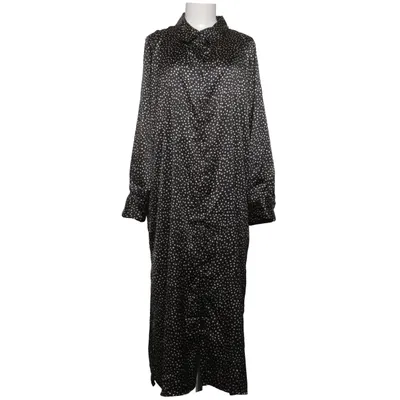 Shirt dress (Black, White) from JYOTHI Polyester