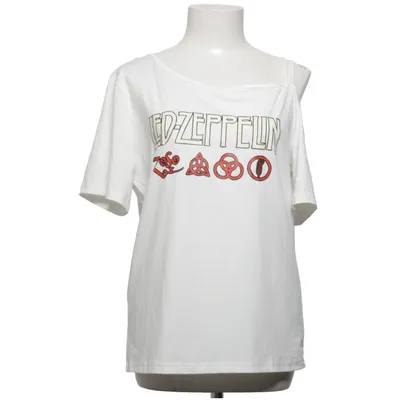 T-shirt (Vit, Röd) från Led Zepplin Polyester
