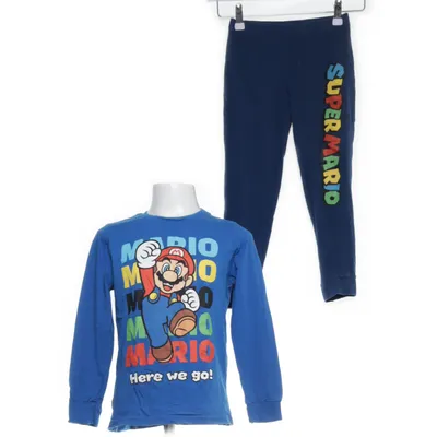 Pyjamasz (Blå, Flerfarvet) fra Super Mario Bomuld