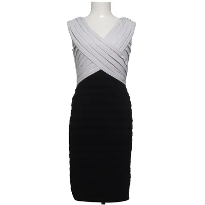 Cocktailjurk (Zwart, Wit) van Adrianna Papell Elastaan, Polyester
