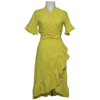 Robe portefeuille (Jaune, Noir) de Retro & Icone Polyester