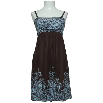 Dress (Brown, Blue) from Debenhams Cotton