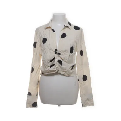Bluse (Beige, Schwarz) von H&M Polyamid, Viskose