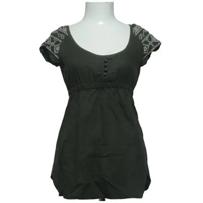 Top (Green) from Mango Casual Sportswear Cotton, Linen