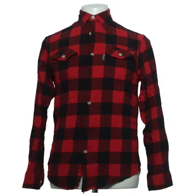 Flannel skjorte (Rød, Sort) fra Pinewood Bomuld