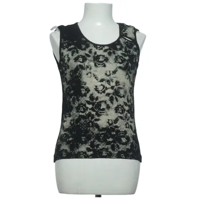 Top (Sort, Hvid) fra Message Elastan, Viscose
