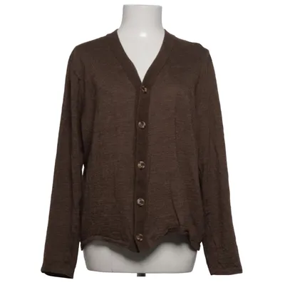Cardigan (Brown) from Sol Alpaca wool, Silk