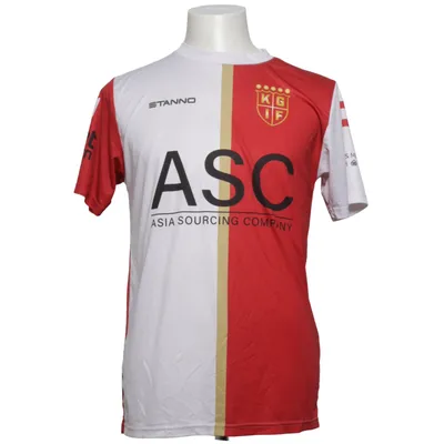 Fotbollströja (Röd, Vit, Guldfärgad) från Stanno Polyester