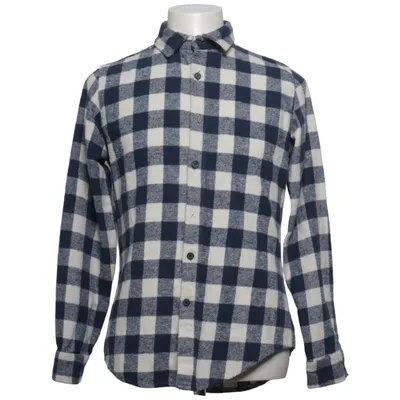 Chemise en flanelle (Bleu, Blanc) de Tudors Acrylique, Coton, Polyester