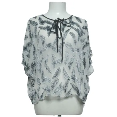 Top (White, Blue) from Charlotte Sparre Silk