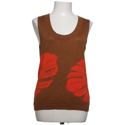 Pull sans manches (Marron, Rouge) de Flip Flop Coton, Viscose