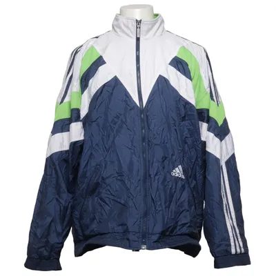 Veste de sport (Bleu, Blanc, Vert) de Adidas Coton, Polyamide, Polyester