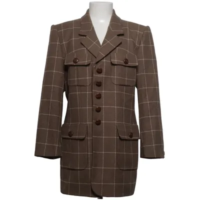 Blazer (Brun, Hvid) fra Rena Lange Kashmir, Uld