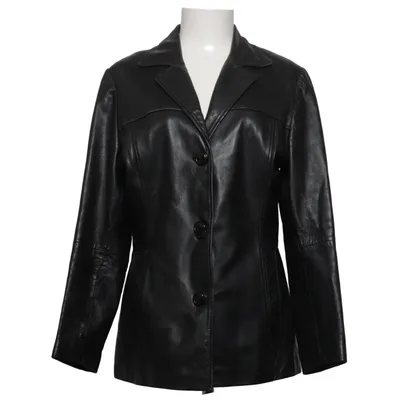 Leather blazer (Black) from Gipsy by Mauritius Leather, Polyester