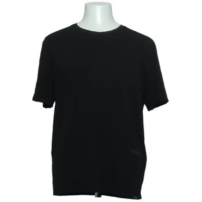 T-shirt (Zwart) van Frank Dandy Katoen, Elastaan