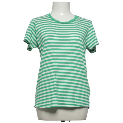 T-shirt (Grøn, Hvid) fra WE Fashion Bomuld, Modal