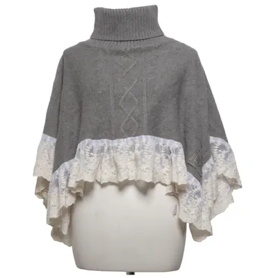 Poncho (Gris, Blanc) de JDL Laine