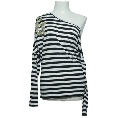 Lange mouwen shirt (Zwart, Wit) van Guess Elastaan, Viscose