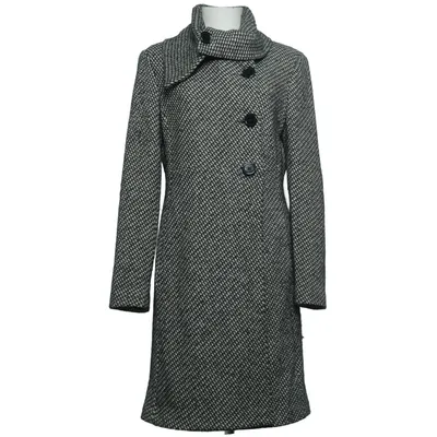 Manteau (Noir, Blanc) de Sandro Ferrone Coton, Polyester, Laine