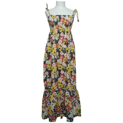 Maxi dress (Yellow, Red, Multicolored) from Red Queen Cotton, Viscose