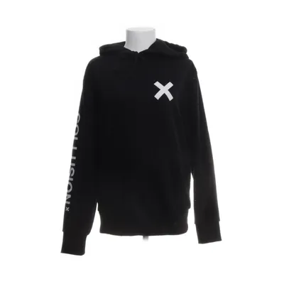 Capuchon sweater (Zwart, Wit) van Collusion Katoen, Elastaan, Polyester