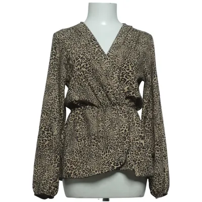Blouse portefeuille (Marron, Noir) de Size 8 Needle Élasthane, Polyester