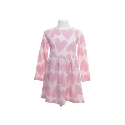 Jurk (Wit, Roze) van H&M Katoen, Elastaan
