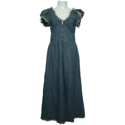 Denim jurk (Blauw) van Dazy Katoen, Polyester, Viscose