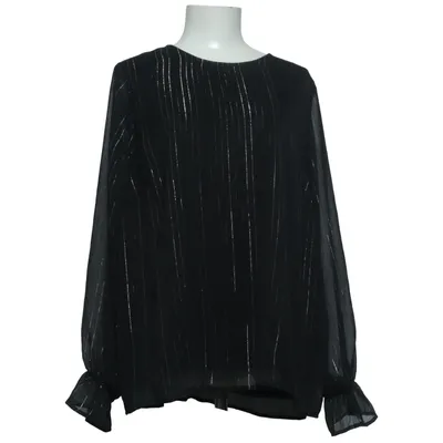 Blouse (Black, Silver) from ONLY Carmakoma Metallic fiber, Polyester