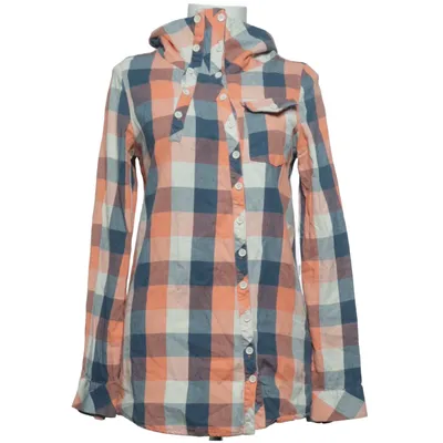Chemise en flanelle (Bleu, Orange, Blanc) de Nikita Coton