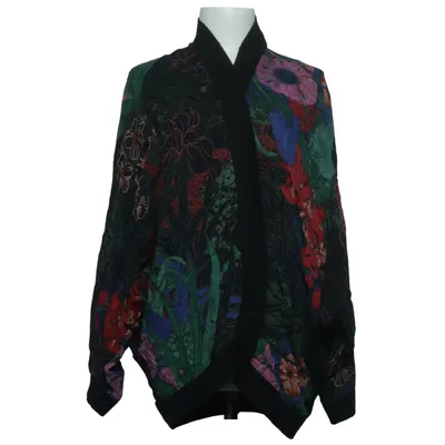 Cardigan (Sort, Flerfarvet) fra Eurofashion Viscose