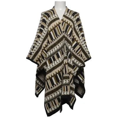 Poncho (Svart, Beige, Grön) från H&M Conscious Polyamid, Polyester, Ull